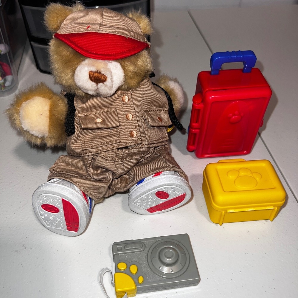 Build A‎ Bear Plush Safari Outfit Clothes Accessories Travel Set